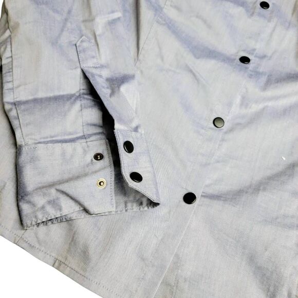 Worthington Lavender Blue Snap Buttons Long Sleeve Shirt on Sale 5 for $25 - Picture 2 of 8